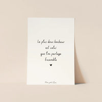 Carte Citation - La famille, les amis (6 messages différents)