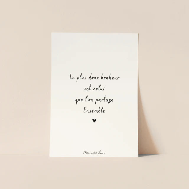 Carte Citation - La famille, les amis (6 messages différents)