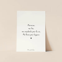 Carte Citation - La famille, les amis (6 messages différents)