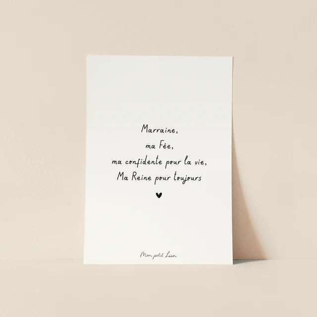 Carte Citation - La famille, les amis (6 messages différents)