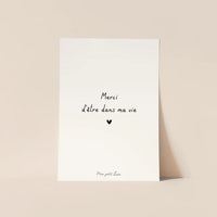 Carte Citation - La famille, les amis (6 messages différents)