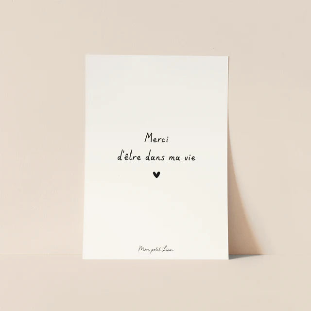 Carte Citation - La famille, les amis (6 messages différents)