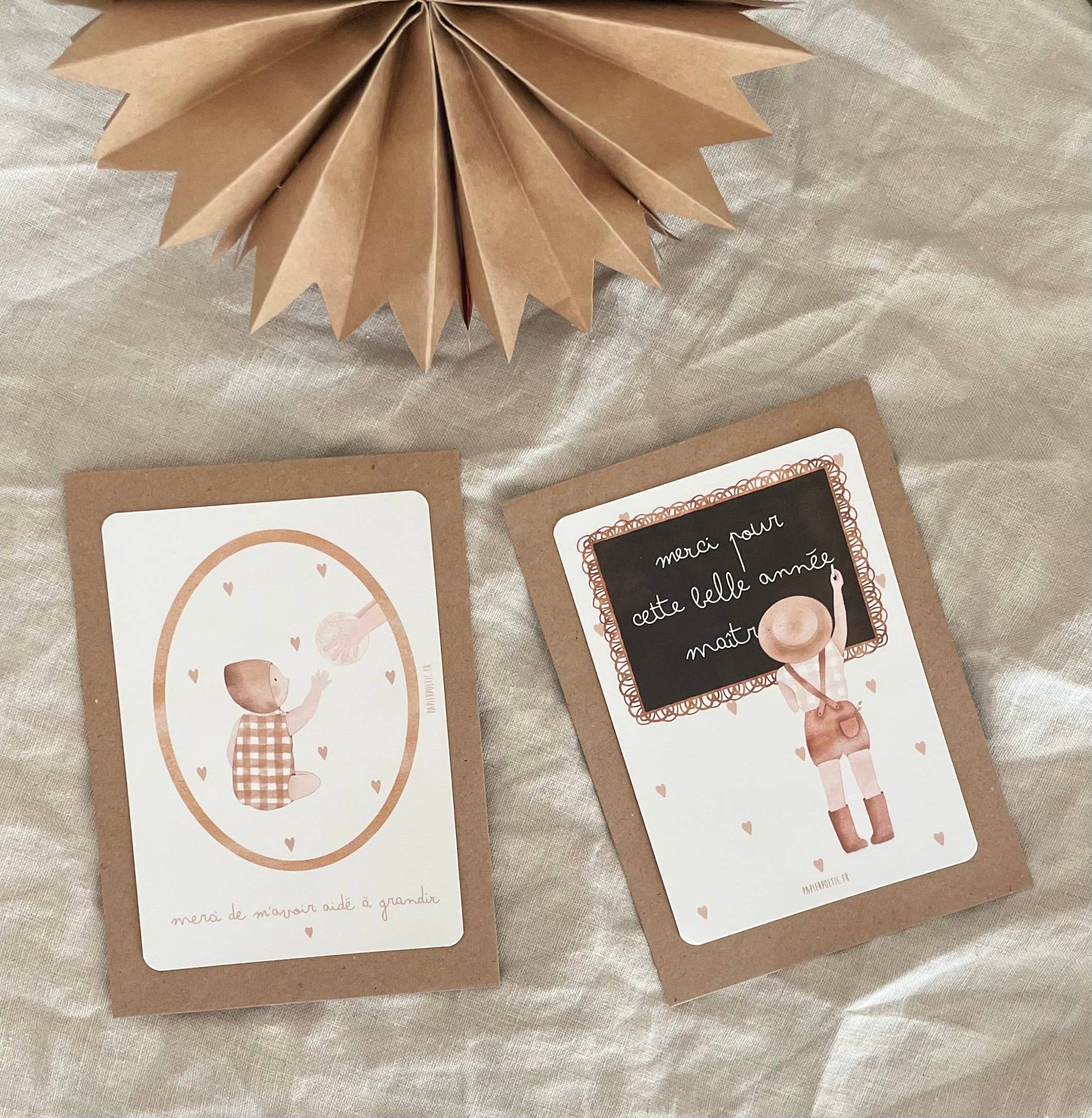 Carte Postale / Card "Merci de m'avoir aidé à grandir"