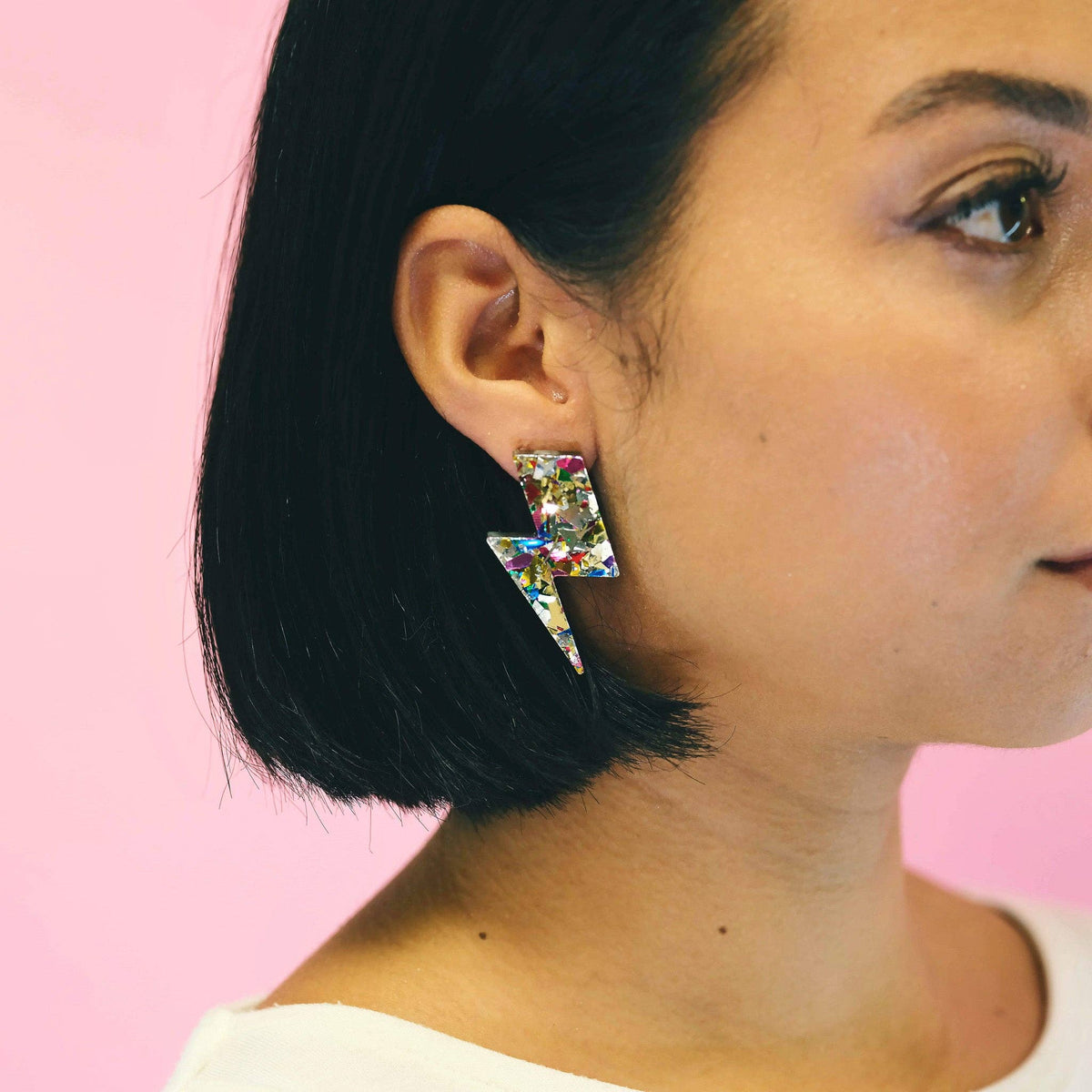 Boucles d'oreilles Maxi éclairs pailletés