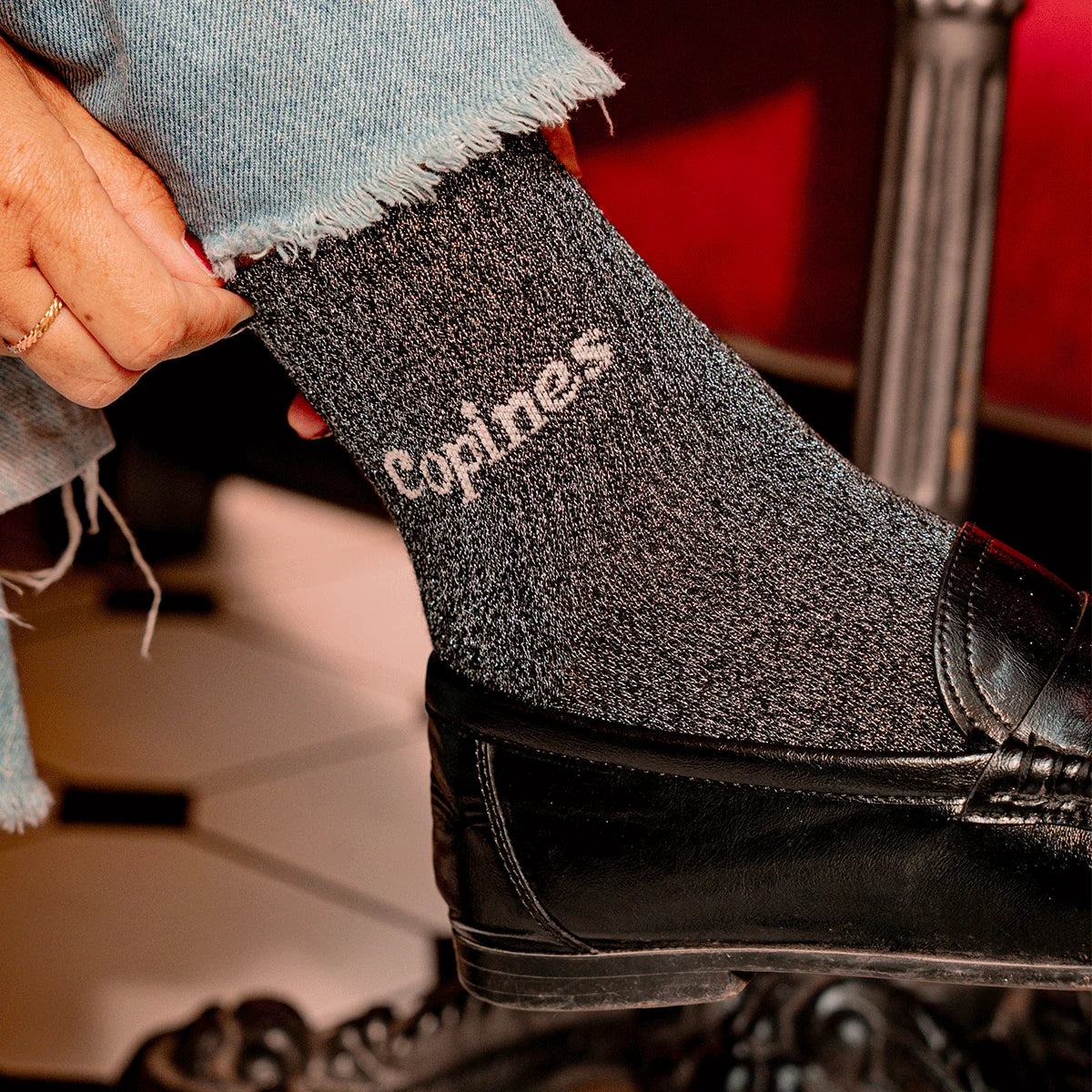 Chaussettes paillettes
