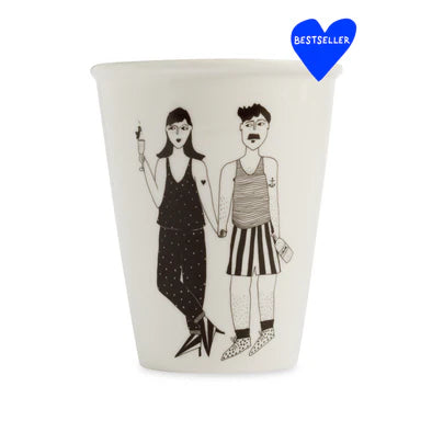 Tasse en porcelaine Apéro couple