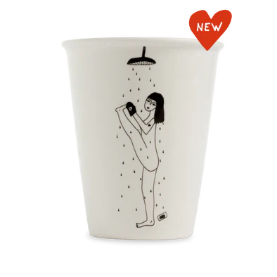 Tasse en porcelaine Yoga in the shower