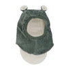 Cagoule velours kaki: T0 : 9 - 18 mois