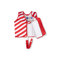 Gilet de natation - Rouge/Blanc - Crabby: 3/6 Ans