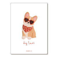 Carte  "Dog lover"