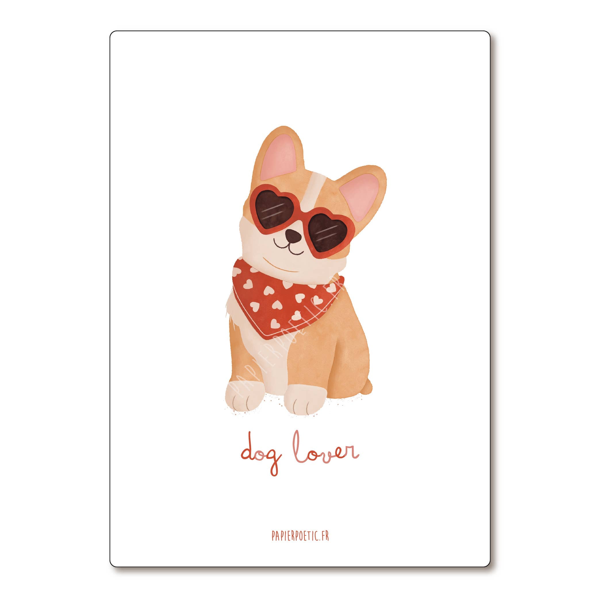 Carte  "Dog lover"