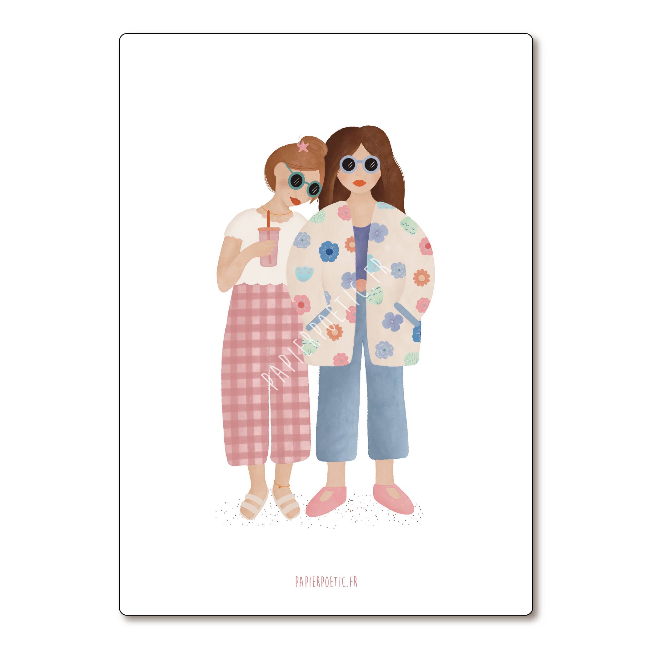 Carte Postale / Card "Best friends"