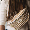 Sac Banane en Coton Vichy: Bordeaux