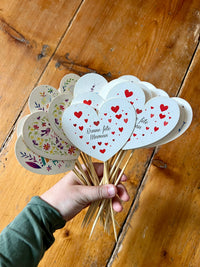 Pic coeur à composition florale fête des mères 