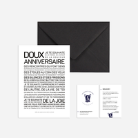 Doux anniversaire: MINI A6 10.5 x 14.8 mm