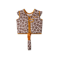 Gilet de natation - Orange - Fleur sauvage: 1/2 Years