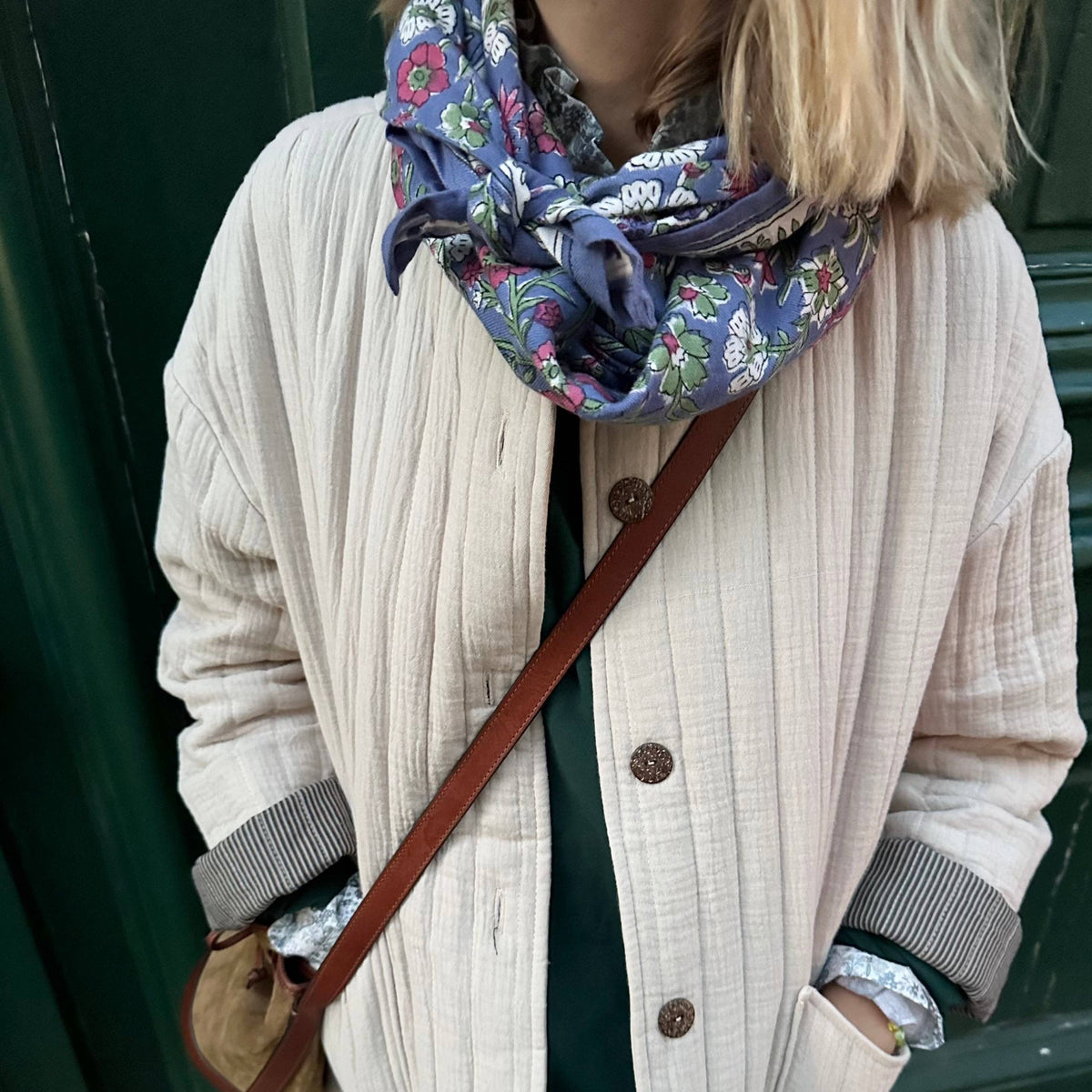 Foulard  Adulte Dheli Lavande 100 cm
