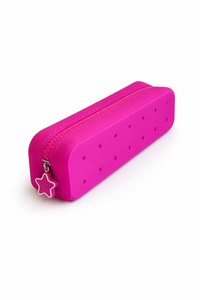 Trousses scolaire Perforée POP & CLIP - créatif - DIY: Rose Fushia