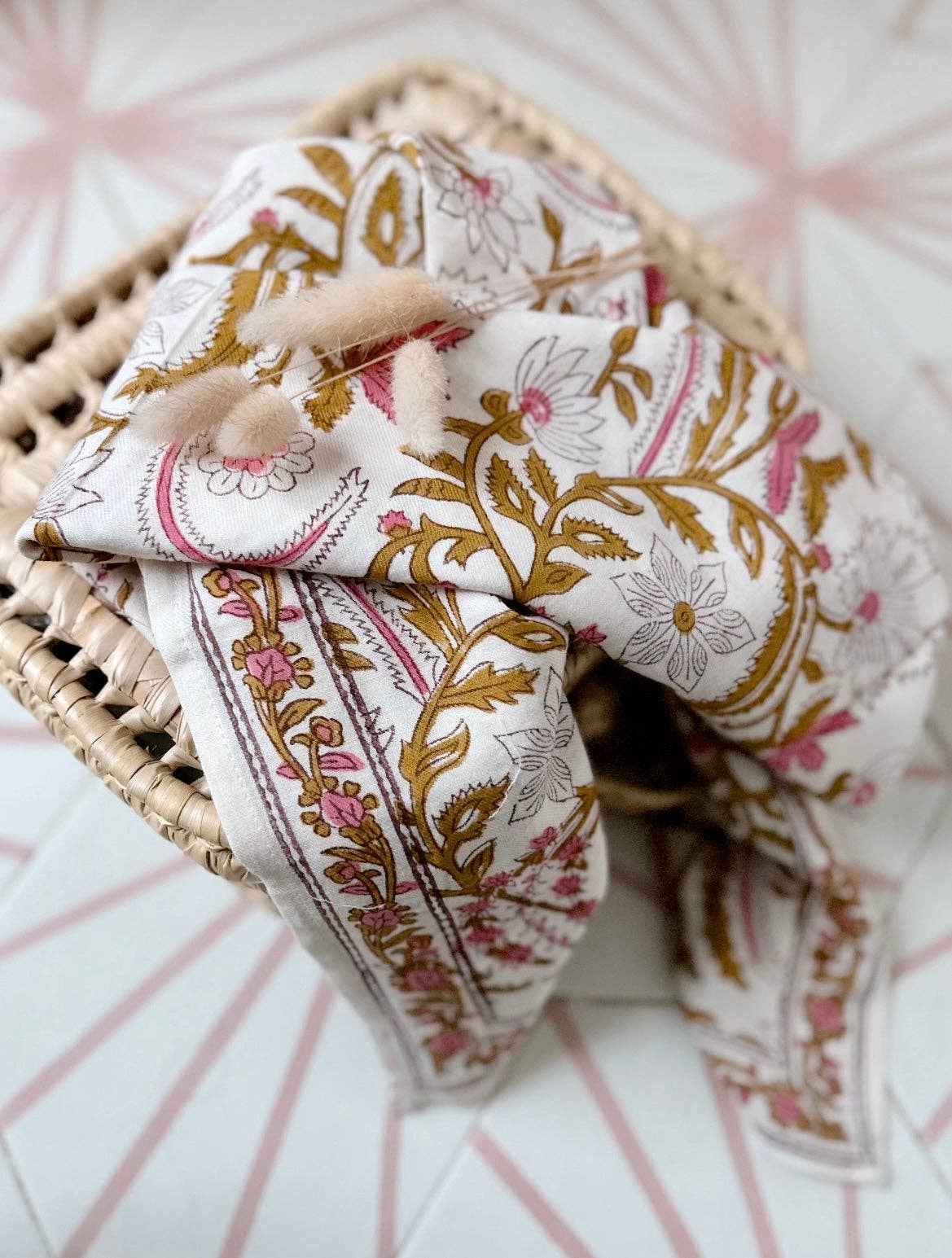 Foulard Delhi Cerisier 100 cm