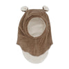 Cagoule velours taupe: T0 : 9 - 18 mois