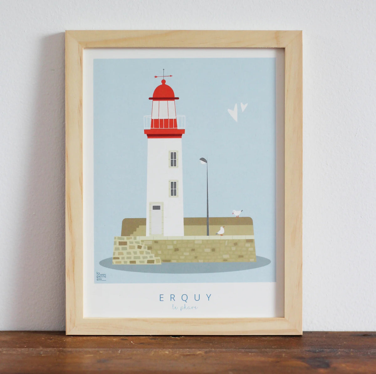 llustration encadrée Erquy - le phare