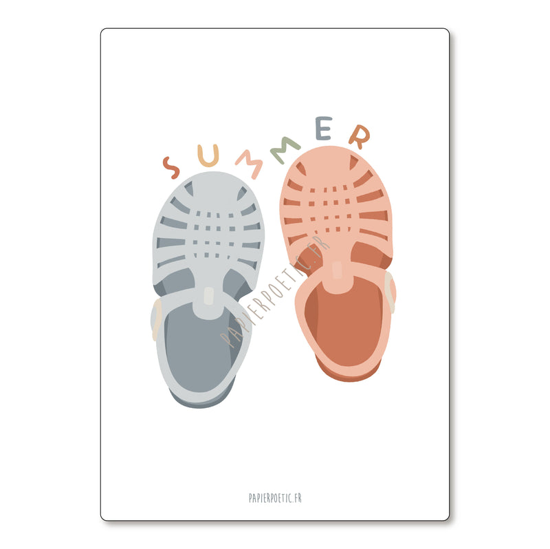 Carte/Card "Sandales summer"