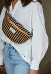 Sac banane en coton Vichy Café