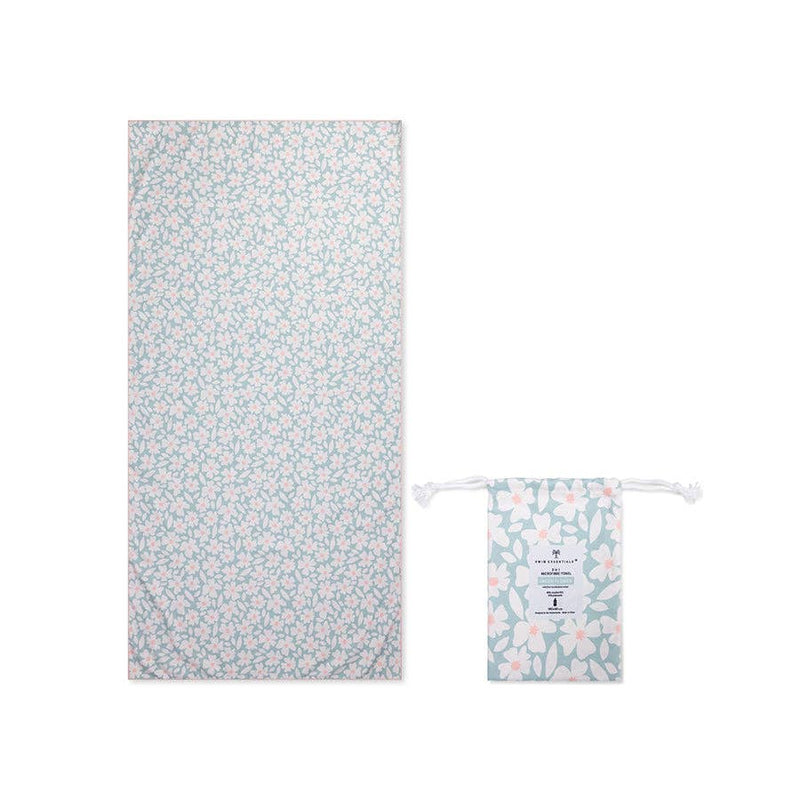 Serviette en microfibre verte 180 x 90 cm