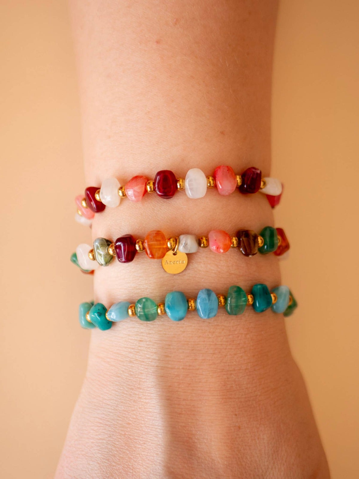 Bracelet Erel - Azeria - Acier Inoxydable: Turquoise