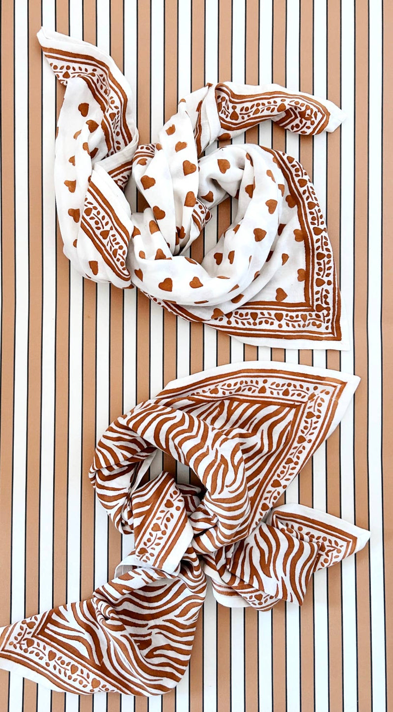 Foulard Adulte Love Cannelle 100 cm