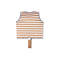 Gilet de Natation Rayé Marron/Blanc 3-6 ans