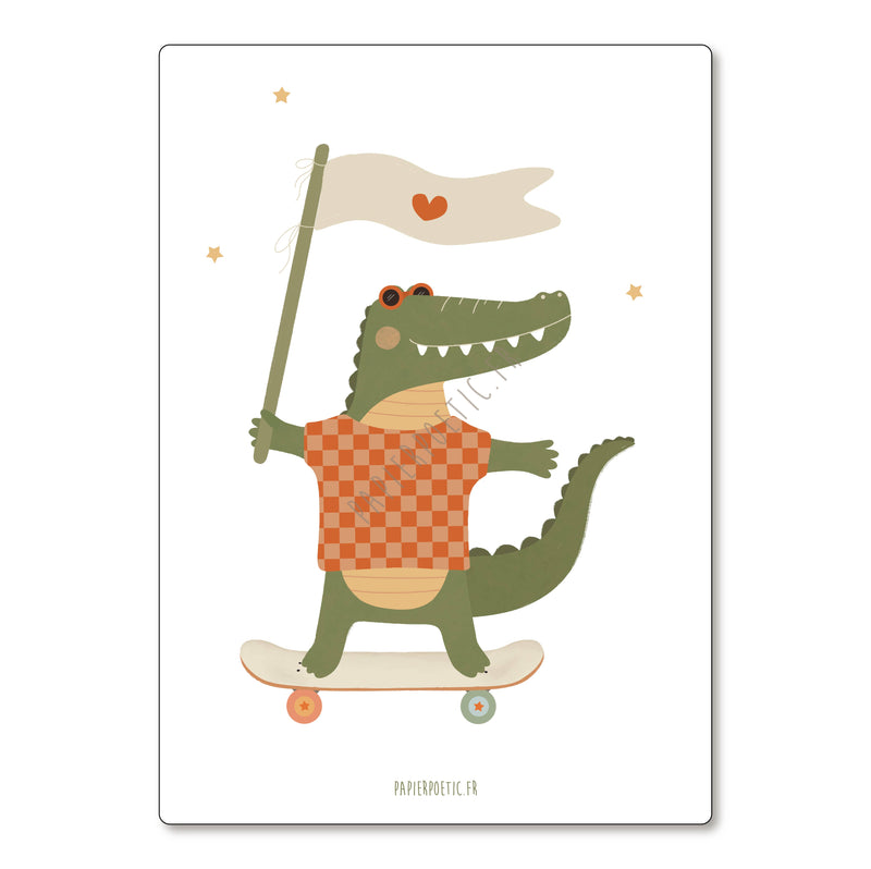 Carte "Croco skate"