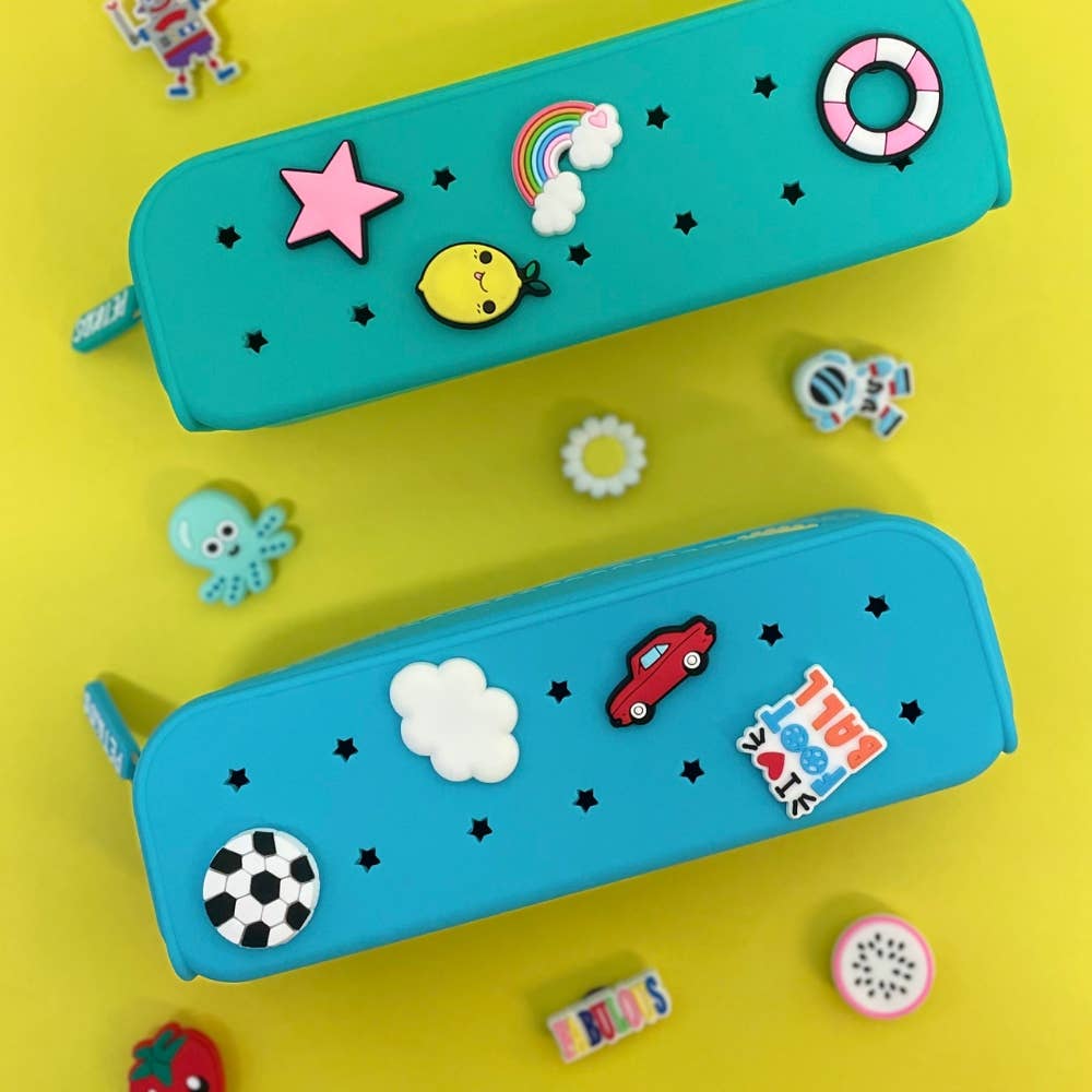 Trousses scolaire Perforée POP & CLIP - créatif - DIY: Jaune