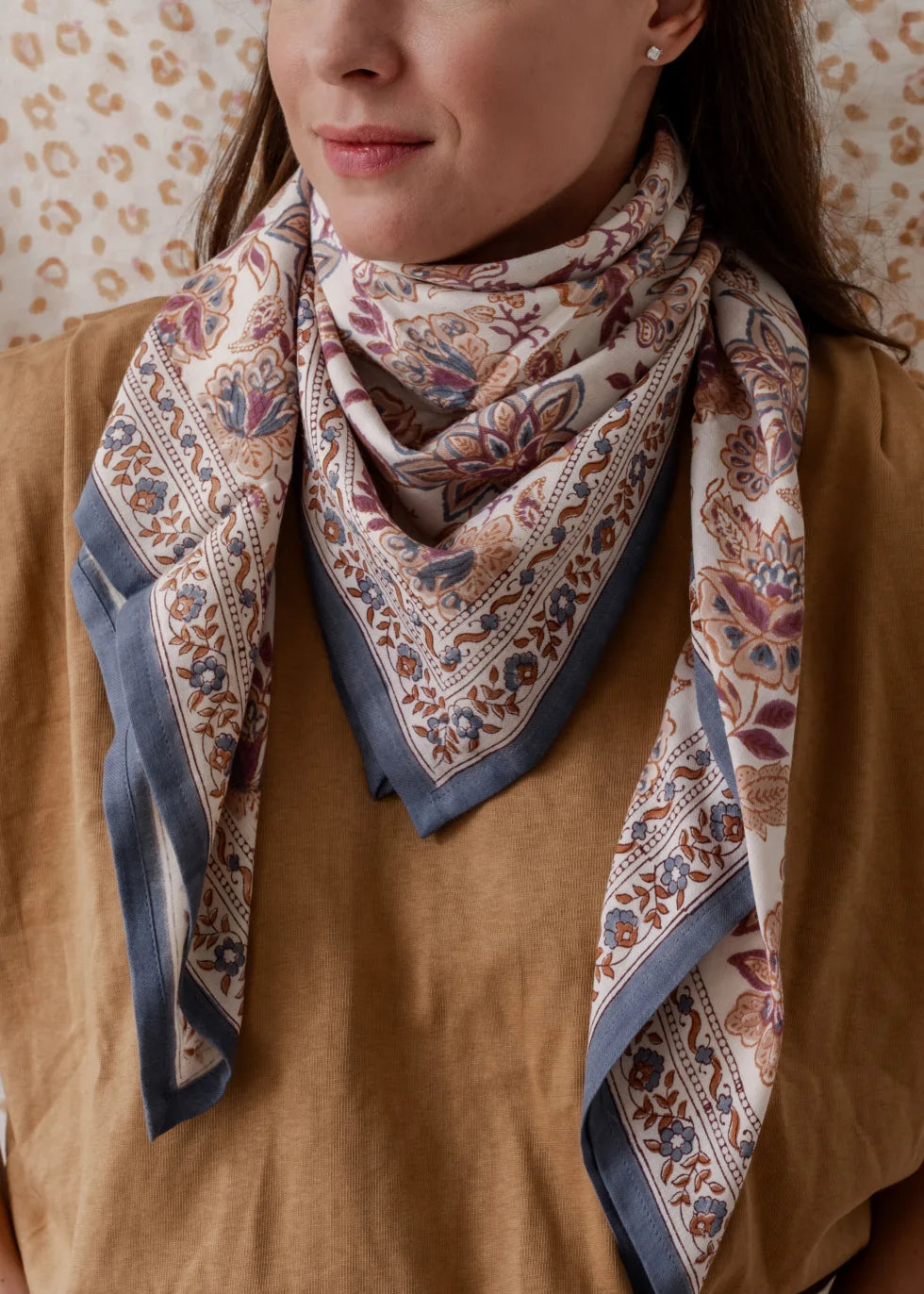 Grand foulard Indien - Matira Vanille