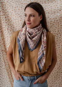 Grand foulard Indien - Matira Vanille