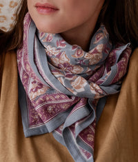 Grand foulard Indien - Matira Azul