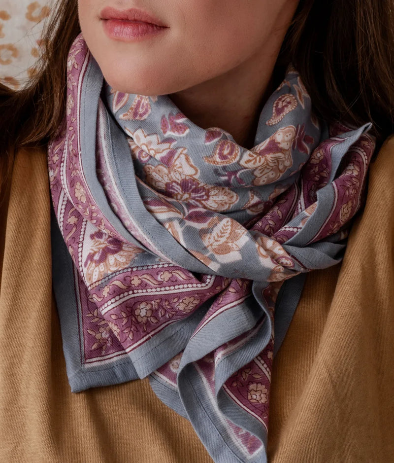 Grand foulard Indien - Matira Azul