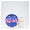 Horloge lunaire "rose bleu violet"