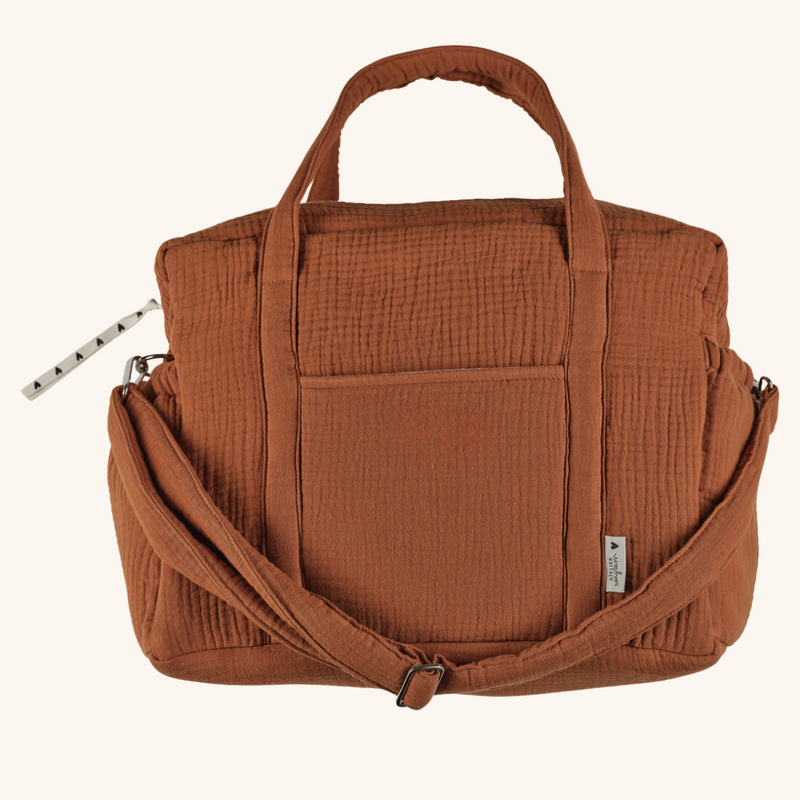 Sac à langer gaze caramel