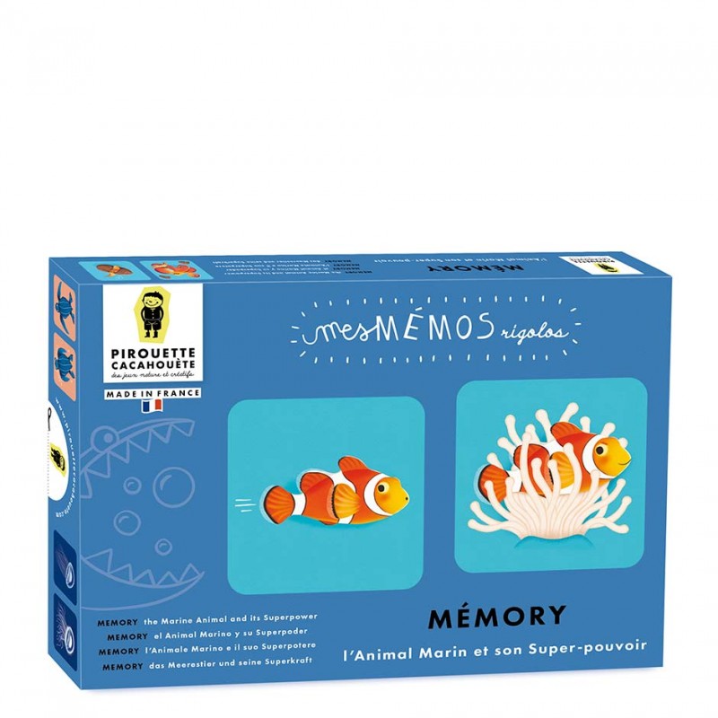 Jeu de Mémory Animaux marins et Super-pouvoirs