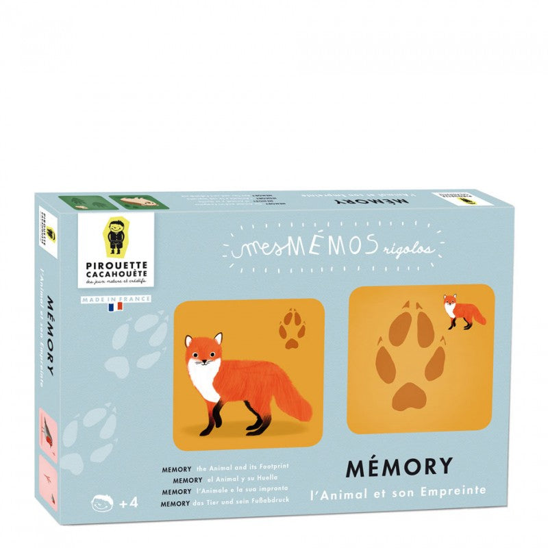 Jeu de Mémory Animaux et Empreintes