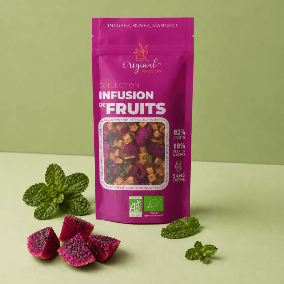 Infusion de fruits : Menthe, fruit du dragon - 50g