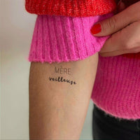 Tattoo éphémère MERE VEILLEUSE x5