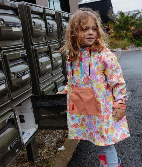 Poncho de Pluie Retro Flowers