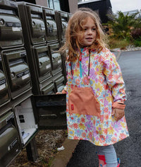 Poncho de Pluie Retro Flowers