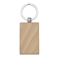 Porte-clés en bois rectangle "Merci pour cette belle année"