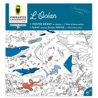 Poster géant "L' Océan" à colorier