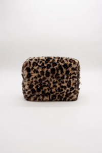 Trousse de toilette Leon Leopard fourrure