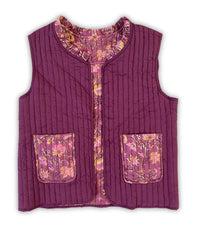 Veste sans manches matelassée - Annaya Cassis
