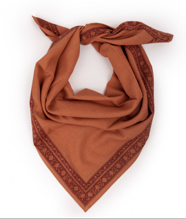 Grand foulard - Miya Terracotta